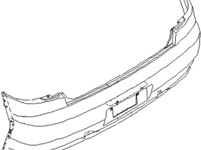 Infiniti 85022-AM825 Rear Bumper Fascia Kit