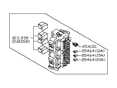 Infiniti QX70 Fuse Box - 24350-1WW1A