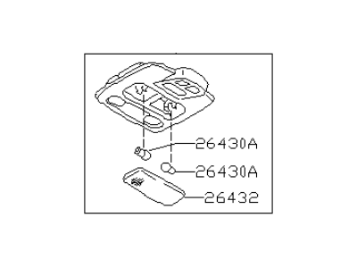 Infiniti 26430-2L902 Lamp Assembly-Map