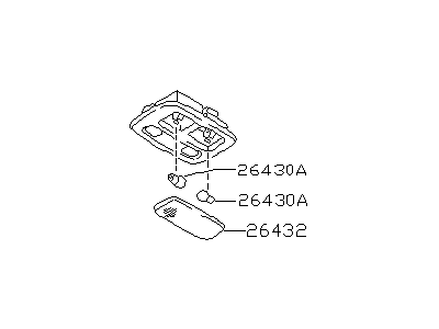 Infiniti 26430-1L002 Lamp Assembly-Map