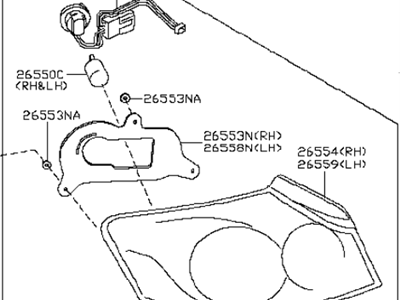 Infiniti 26555-JK60D Lamp Assembly-Rear Combination,LH