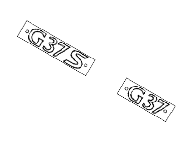 Infiniti G37 Emblem - 84894-1NL0A