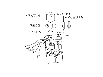 1991 Infiniti M30 ABS Control Module - 47600-F6600