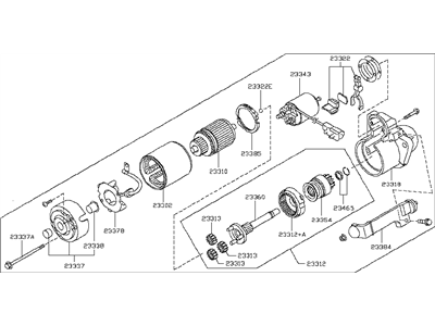 2011 Infiniti FX35 Starter Motor - 23300-JK20C