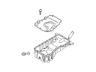 1997 Infiniti Q45 Oil Pan - 11110-6P010