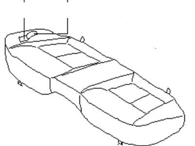 1995 Infiniti J30 Seat Cushion - 88300-15Y03