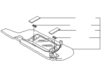 1996 Infiniti I30 Sun Visor - 96400-40U13