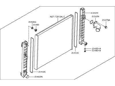 Infiniti 21460-1BH0A Radiator Assembly