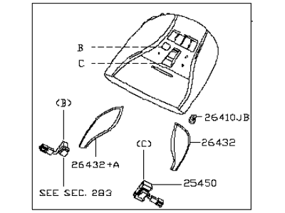 Infiniti 26430-3JA7A Lamp Assembly Map