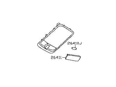 Infiniti 26410-1A68A Lamp Assembly-Room