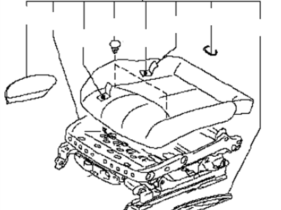2014 Infiniti Q60 Seat Cushion - 87350-1NV3C