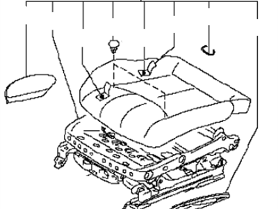 Infiniti 87350-JU60C Cushion Assy-Front Seat