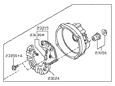 Infiniti M56 Alternator Case Kit - 23127-1ZA1A