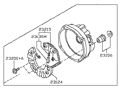 2013 Infiniti M56 Alternator Case Kit - 23127-1ZA1A