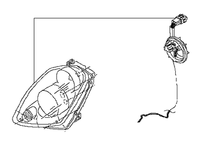 Infiniti M45 Headlight - 26075-EH110
