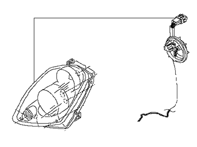 Infiniti 26075-5CH0A Housing Assy-Headlamp,Lh