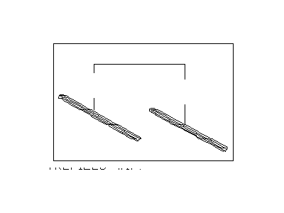 Infiniti I30 Windshield Wiper - B8891-55U85