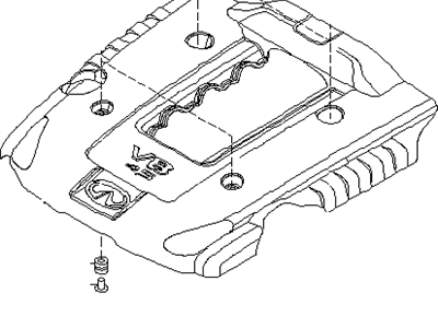 Infiniti M35 Engine Cover - 14041-EH000