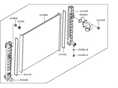 Infiniti 21460-1UR0A Radiator Assembly