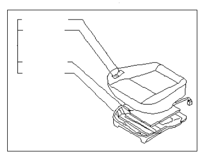 Infiniti 87350-1W521 Cushion Assembly_Front Seat