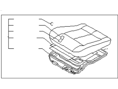 Infiniti 87300-10Y43 Cushion Assy-Front Seat