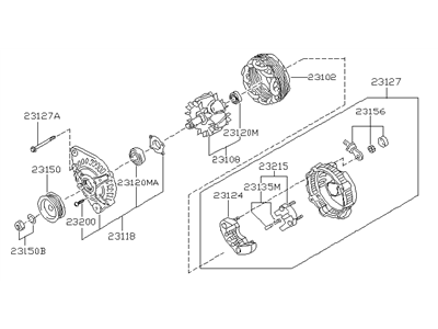 Infiniti G20 Alternator - 23100-6J111