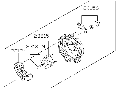 2002 Infiniti G20 Alternator Case Kit - 23127-6J111