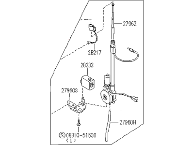 1990 Infiniti Q45 Antenna - 28200-60U00