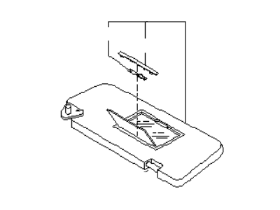 Infiniti 96400-AC710 Passenger Sun Visor Assembly