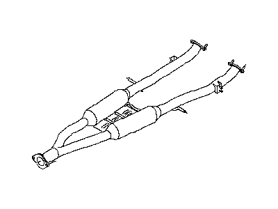 Infiniti 20300-1ND0A Exhaust Sub Muffler Assembly