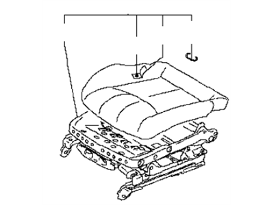 Infiniti 87350-1NV1A Cushion Assy-Front Seat