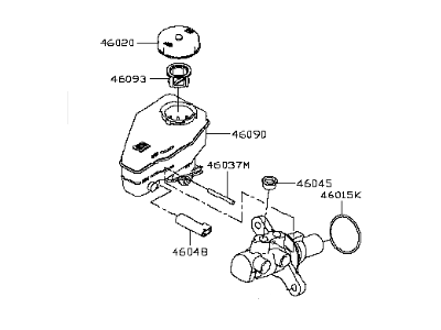 Infiniti Brake Master Cylinder - D6010-4GK5A