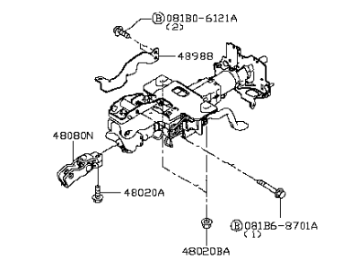 Infiniti Steering Column - 48810-5CK1B