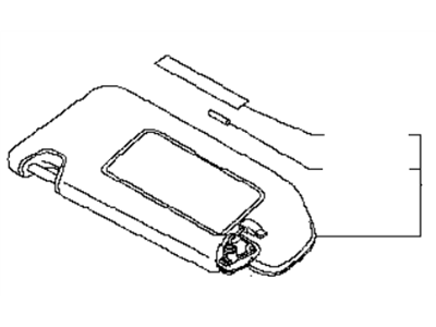 Infiniti QX70 Sun Visor - 96401-3ES2A
