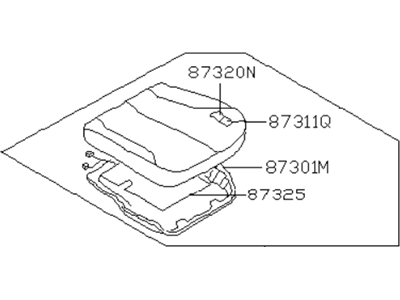 Infiniti 87300-4Y115 Cushion Assy-Front Seat