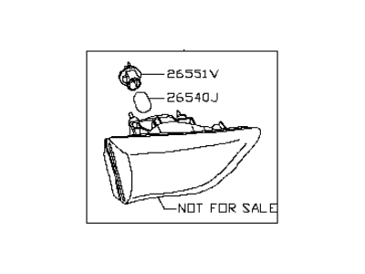 Infiniti J30 Back Up Light - 26540-10Y01