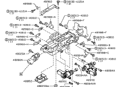 2015 Infiniti Q70 Steering Column - 48810-1MA6C