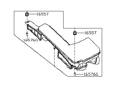 Infiniti Air Duct - 16554-1MA0A