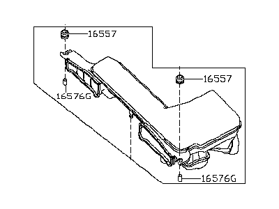 2019 Infiniti Q60 Air Duct - 16554-4GD0B