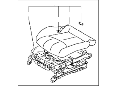 Infiniti 87350-1NV3A Cushion Assy-Front Seat