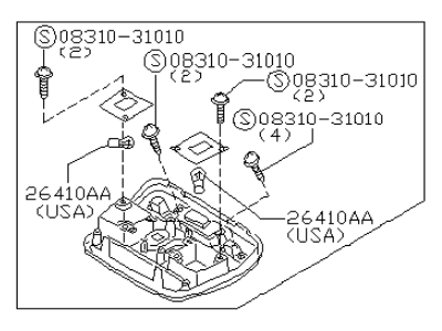 Infiniti 26430-7P009 Lamp Assembly Map