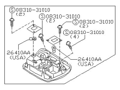 Infiniti 26430-7P012 Lamp Assembly Map