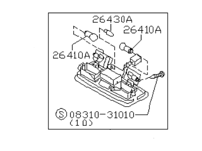 Infiniti 26430-7P017 Lamp Assembly-Map