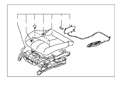 Infiniti 87350-1NG1C Cushion Assembly - Front Seat