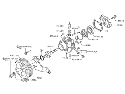 Infiniti QX80 Power Steering Pump - 49110-1LA0B