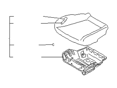 Infiniti 87350-0J210 Cushion Assy-Front Seat