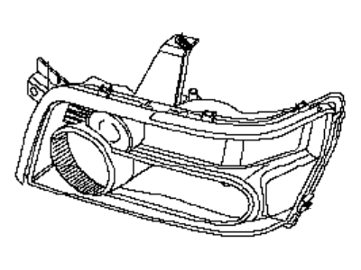 Infiniti 26075-ZC20A Headlamp Housing Assembly, Left