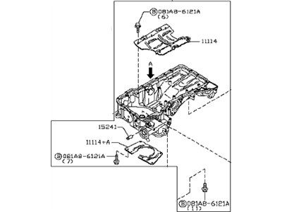 Infiniti FX35 Oil Pan - 11110-EY00A