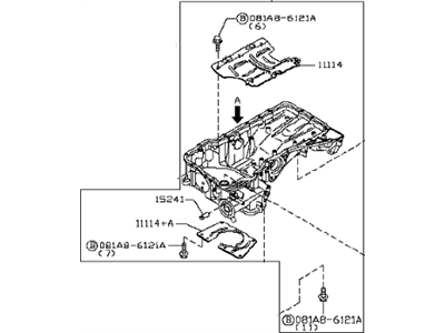 Infiniti G37 Oil Pan - 11110-EY00A