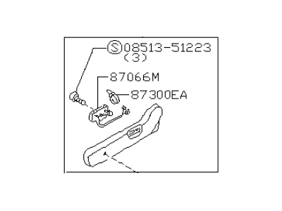 Infiniti 87380-1W306 Front Seat FINISHER Assembly